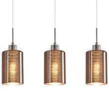 Espejo 3 Light Glass & Iron Pendant